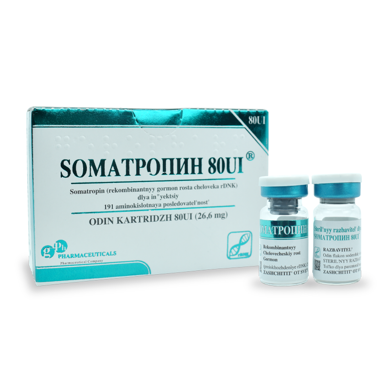 Somatropina - 80 ui - Gph Pharmaceuticals - Hormona de crecimiento