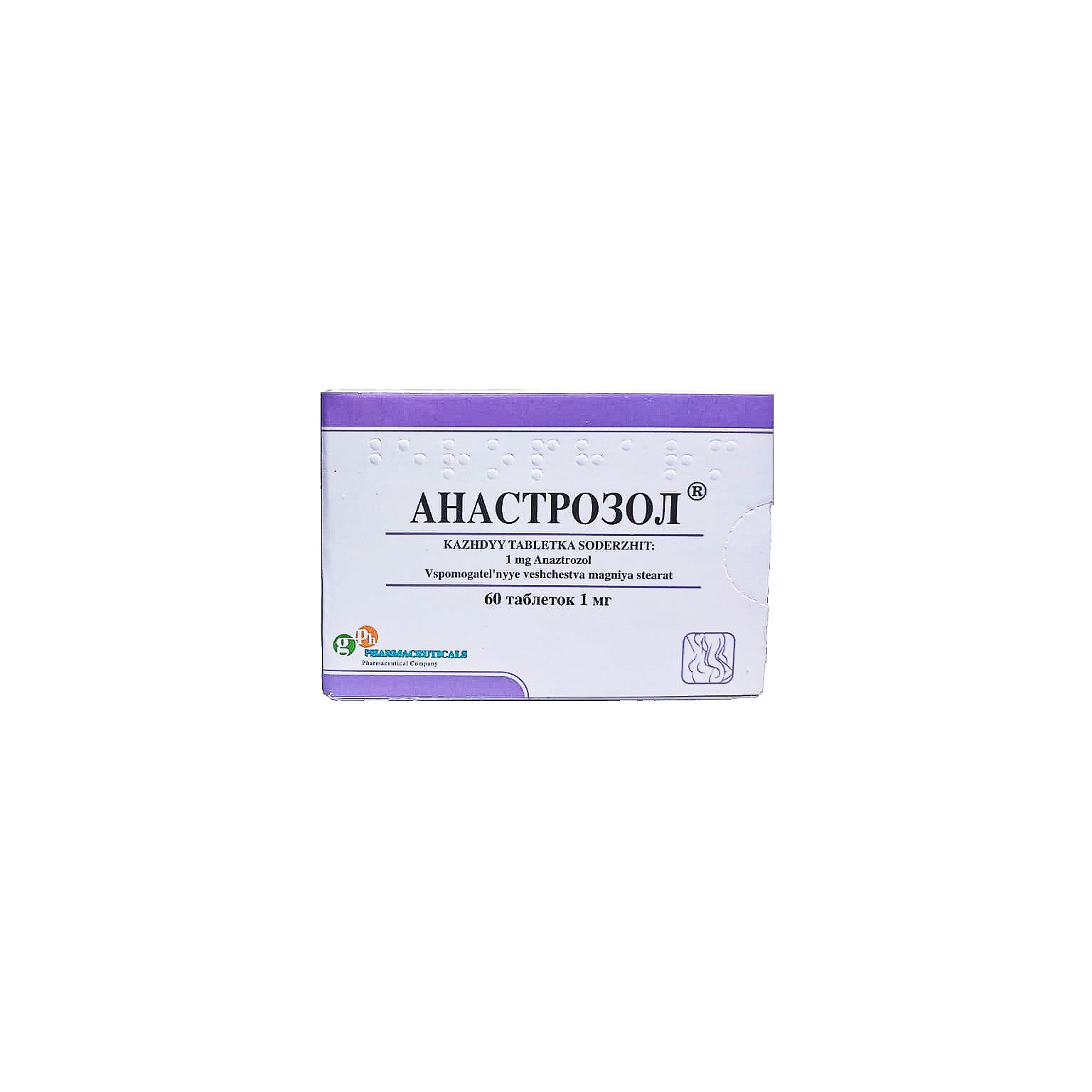 Anastrozol - Arimidex - Gph Pharmaceuticals - 60 tabs - 1 mg